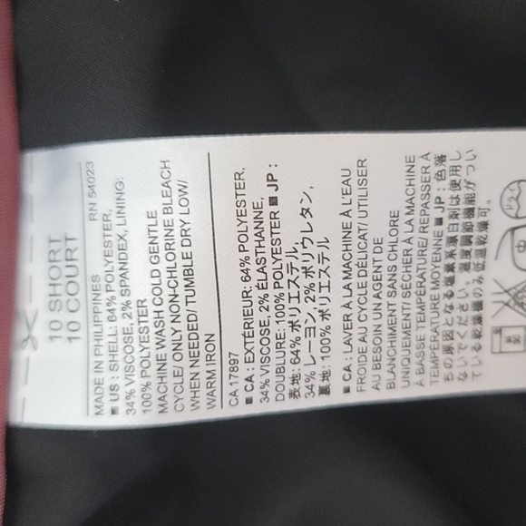 Banana Republic Martin Fit black Slacks Pants Size 10 - Picture 5 of 5